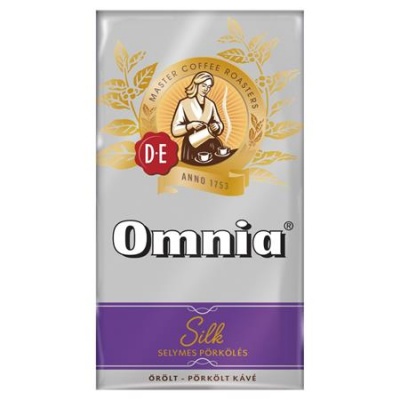 Káva, pražená, mletá, vákuové balenie, 1000 g,  DOUWE EGBERTS "Omnia", silk