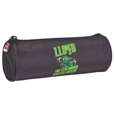 Peračník, valec, na zips, LEGO "Ninjago Lloyd", čierny, vzorovaný