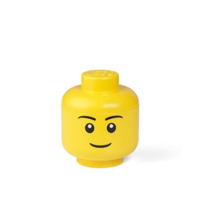 Úložný box, malý, hlava, LEGO, Boy