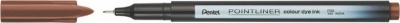 Liner, 0,4 mm, PENTEL "Pointliner", orechovo hnedý