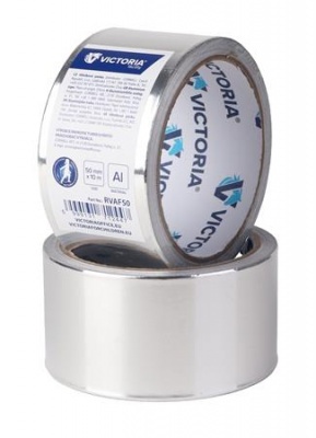 Hliníková fóliová páska, 50 mm x 10 m, VICTORIA FACILITY