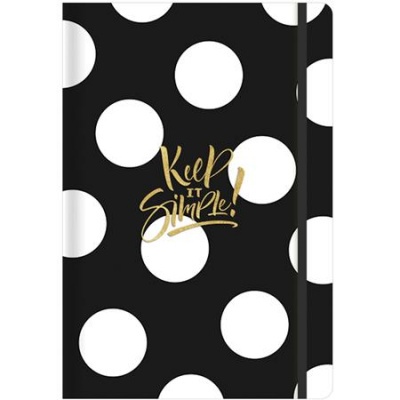 Poznámkový zošit, A5, linajkový, čistý, bodová mriežka, 96 listov, tvrdý obal, SHKOLYARYK "find Inspirations", mix