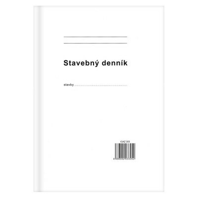 Stavebný denník A4 50x3+8 listov samopr.
